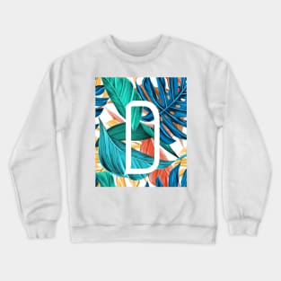 Tropical Alphabet “D” Crewneck Sweatshirt